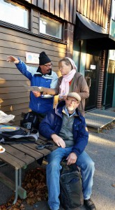 Ernö, Louise och Jan-Erik på plats inför start.