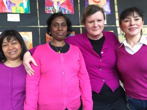 Nilanan, Vajira, Bozena och Monica
