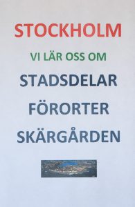 Vi lär oss om stadsdelar